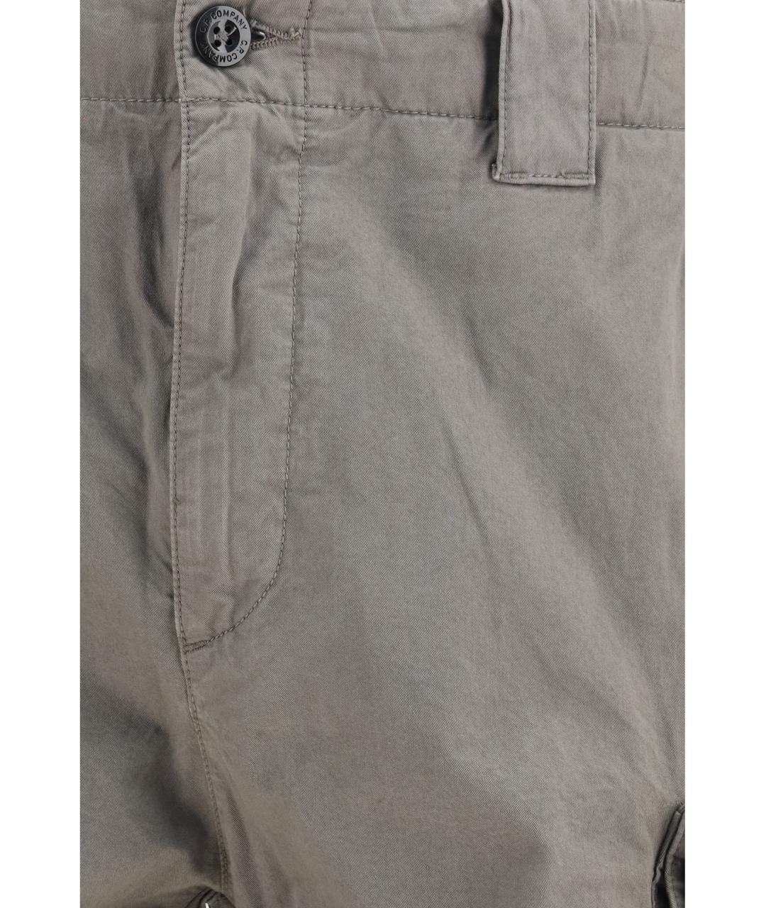 CP COMPANY Серые хлопковые шорты, фото 3