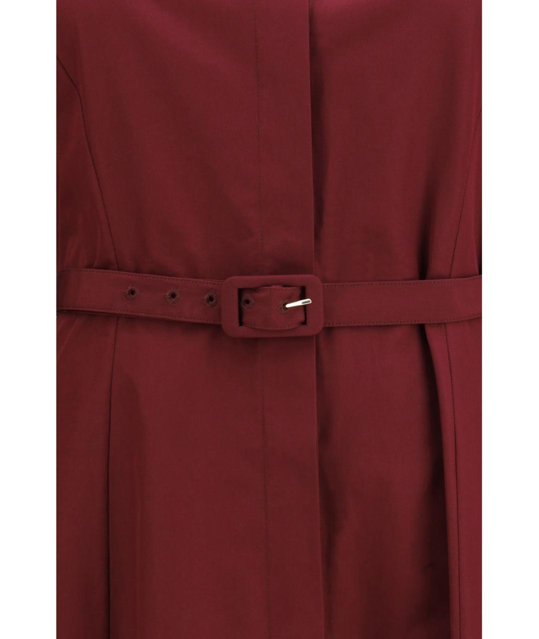 GABRIELA HEARST Бордовое хлопковое повседневное платье, фото 3