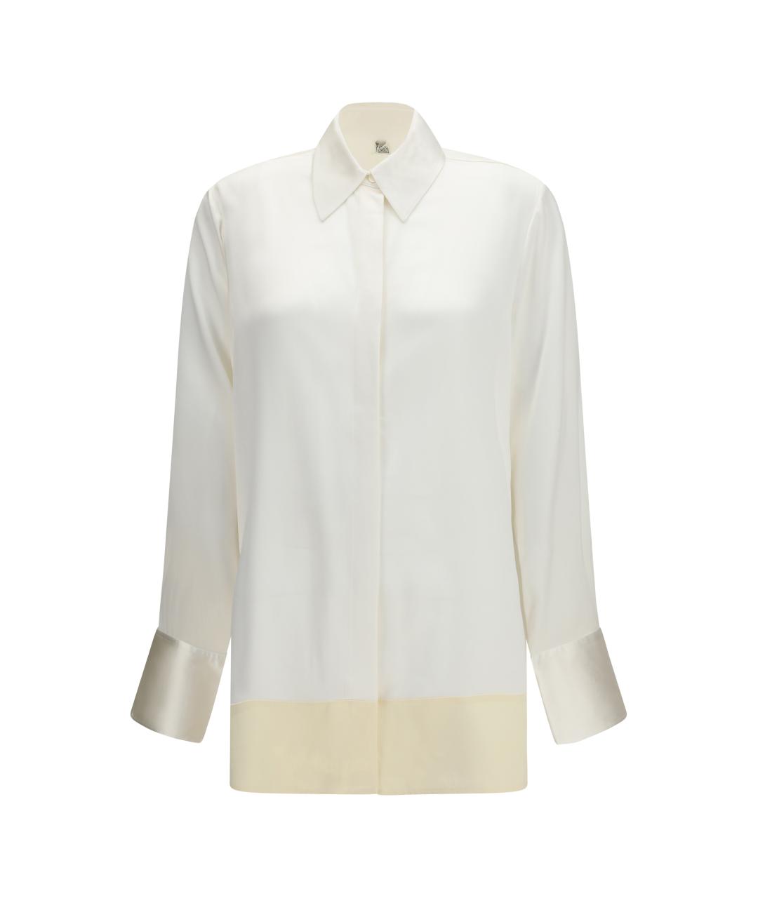 TOTEME Белая вискозная рубашка, фото 1