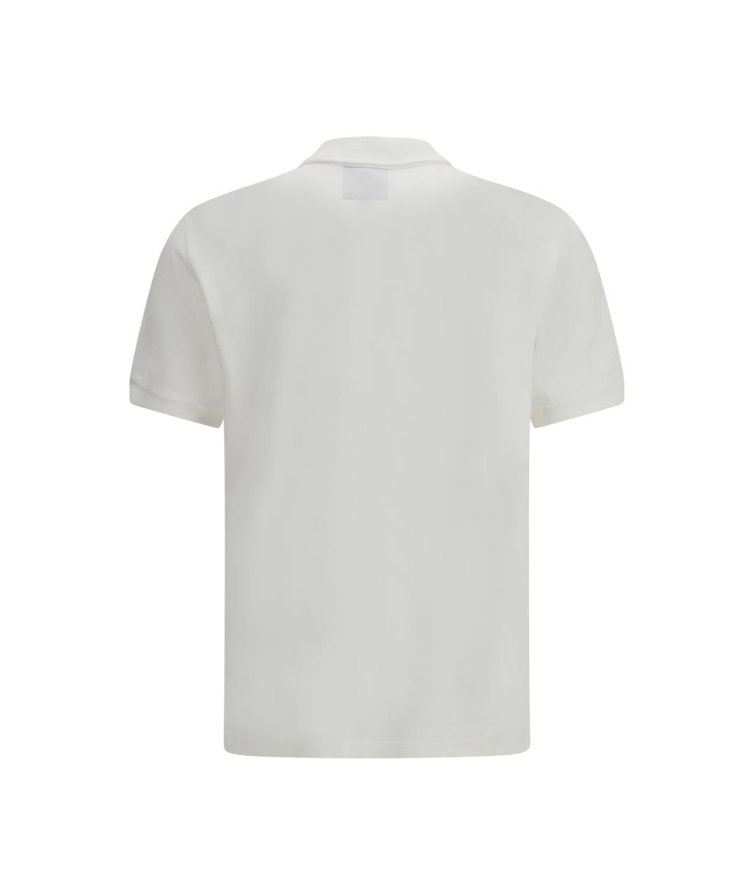 PARAJUMPERS Белое хлопковое поло с коротким рукавом, фото 2