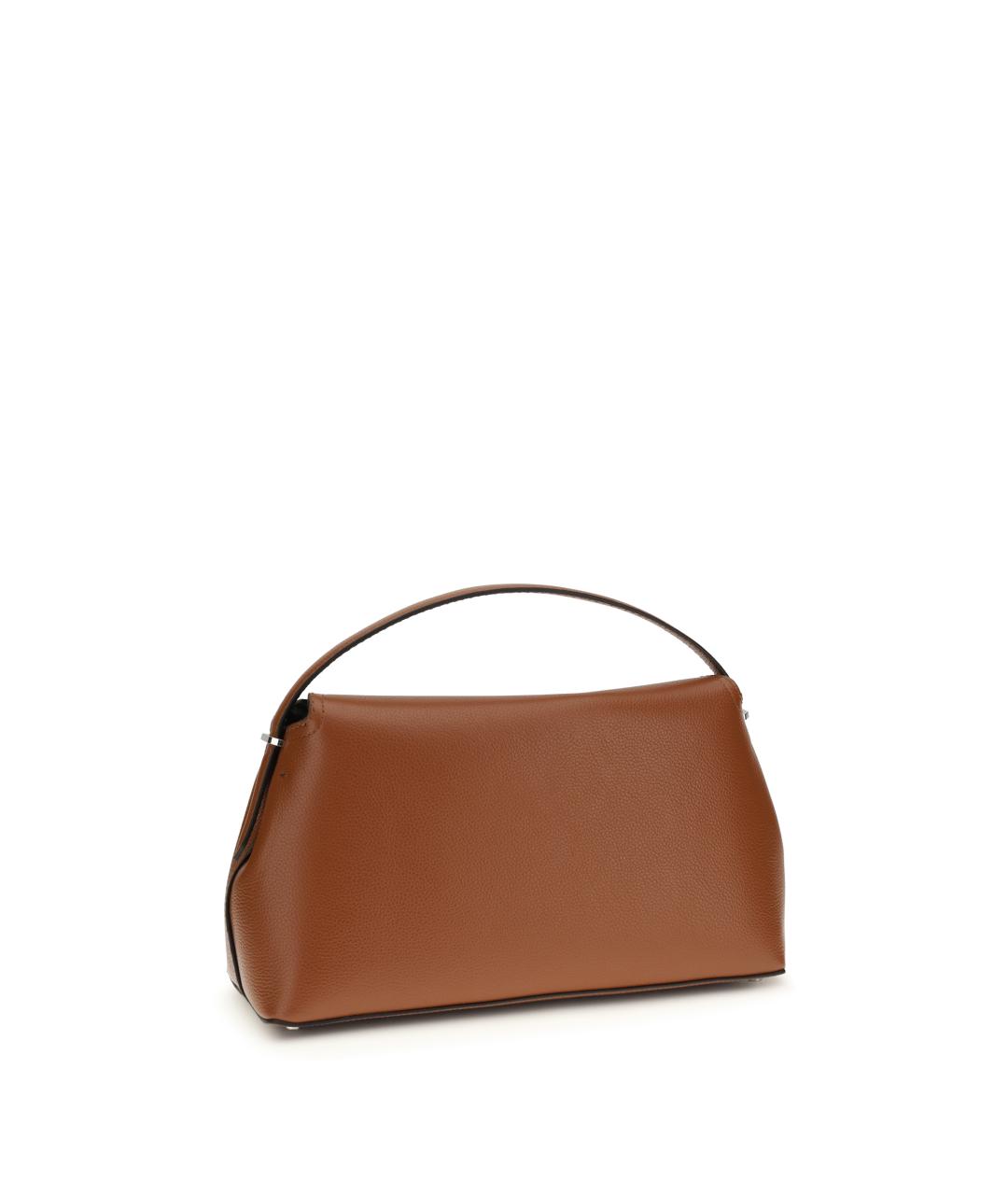 TOTEME Коричневая кожаная сумка через плечо, фото 3