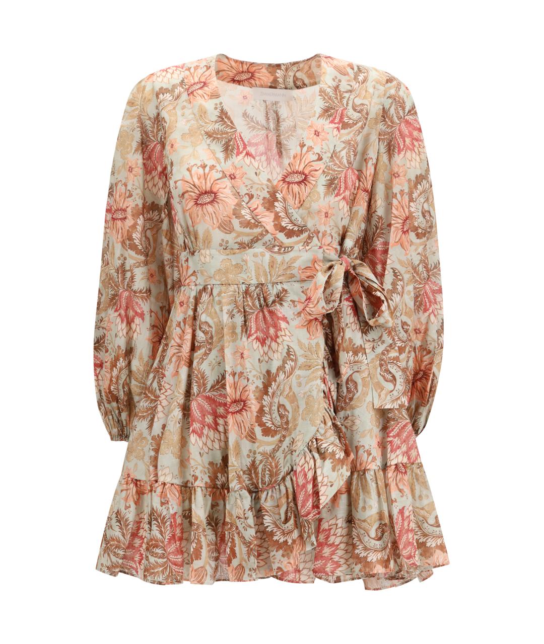 ZIMMERMANN Мульти хлопковое повседневное платье, фото 1
