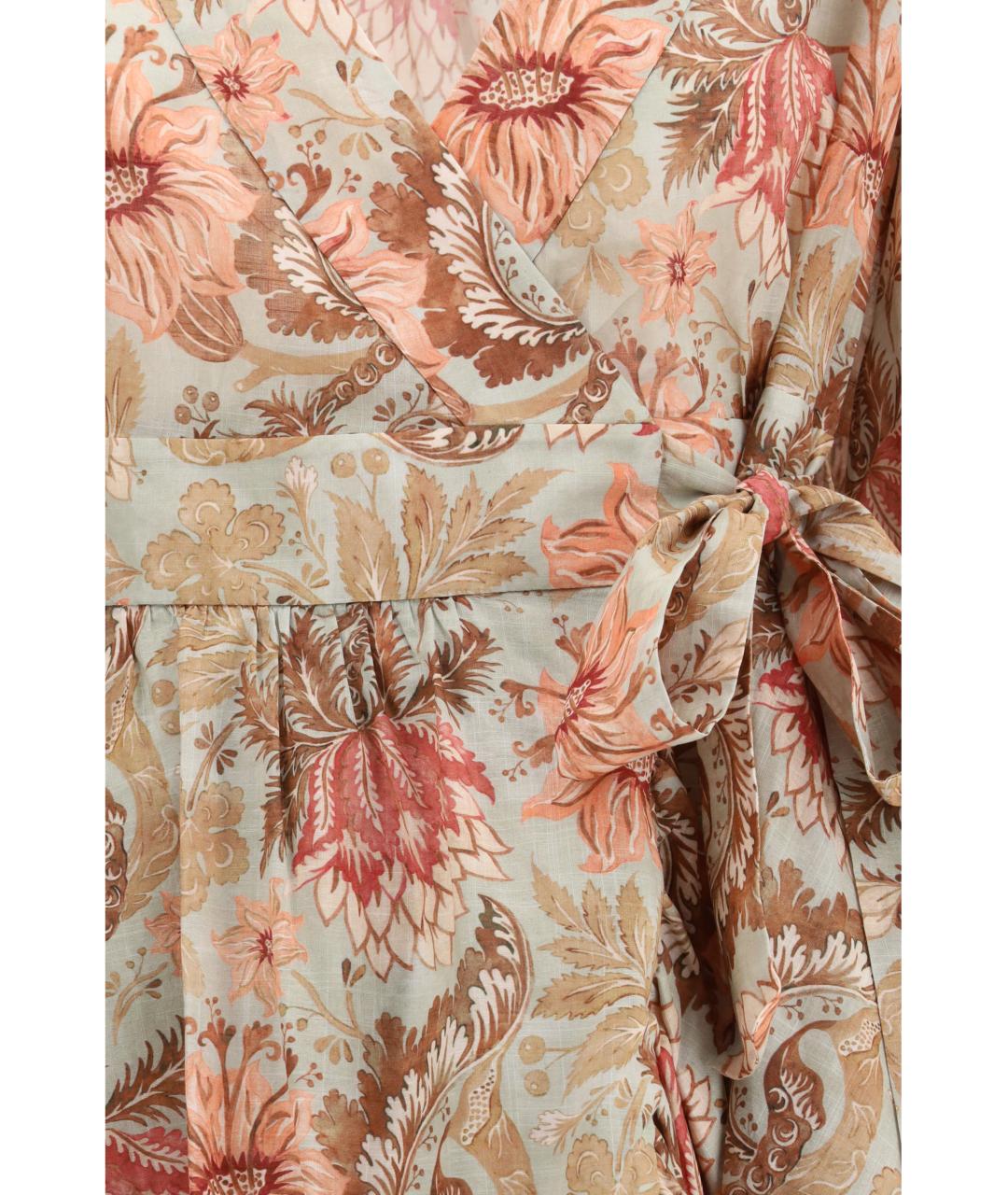 ZIMMERMANN Мульти хлопковое повседневное платье, фото 3