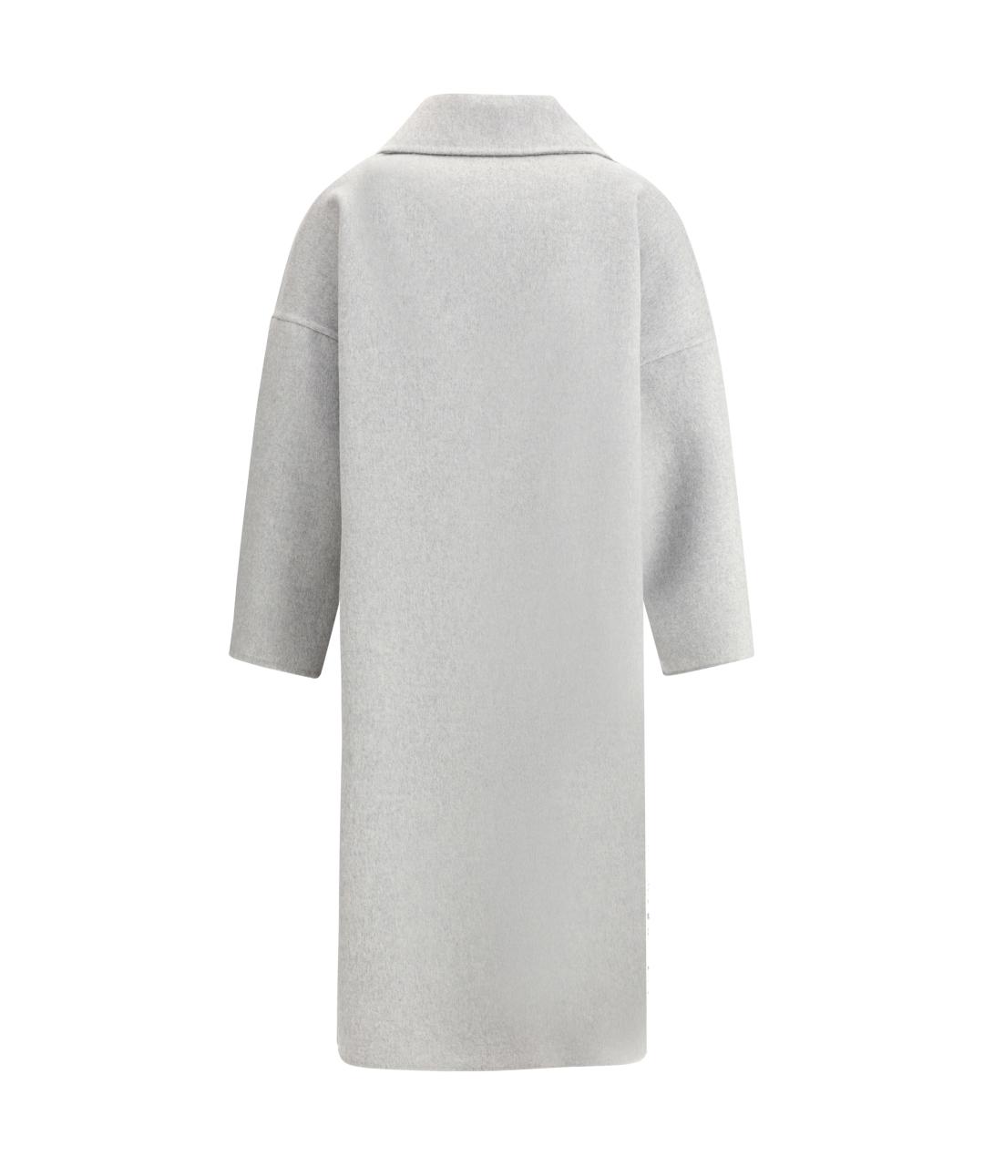 AFTERCOAT Серое шерстяное пальто, фото 2