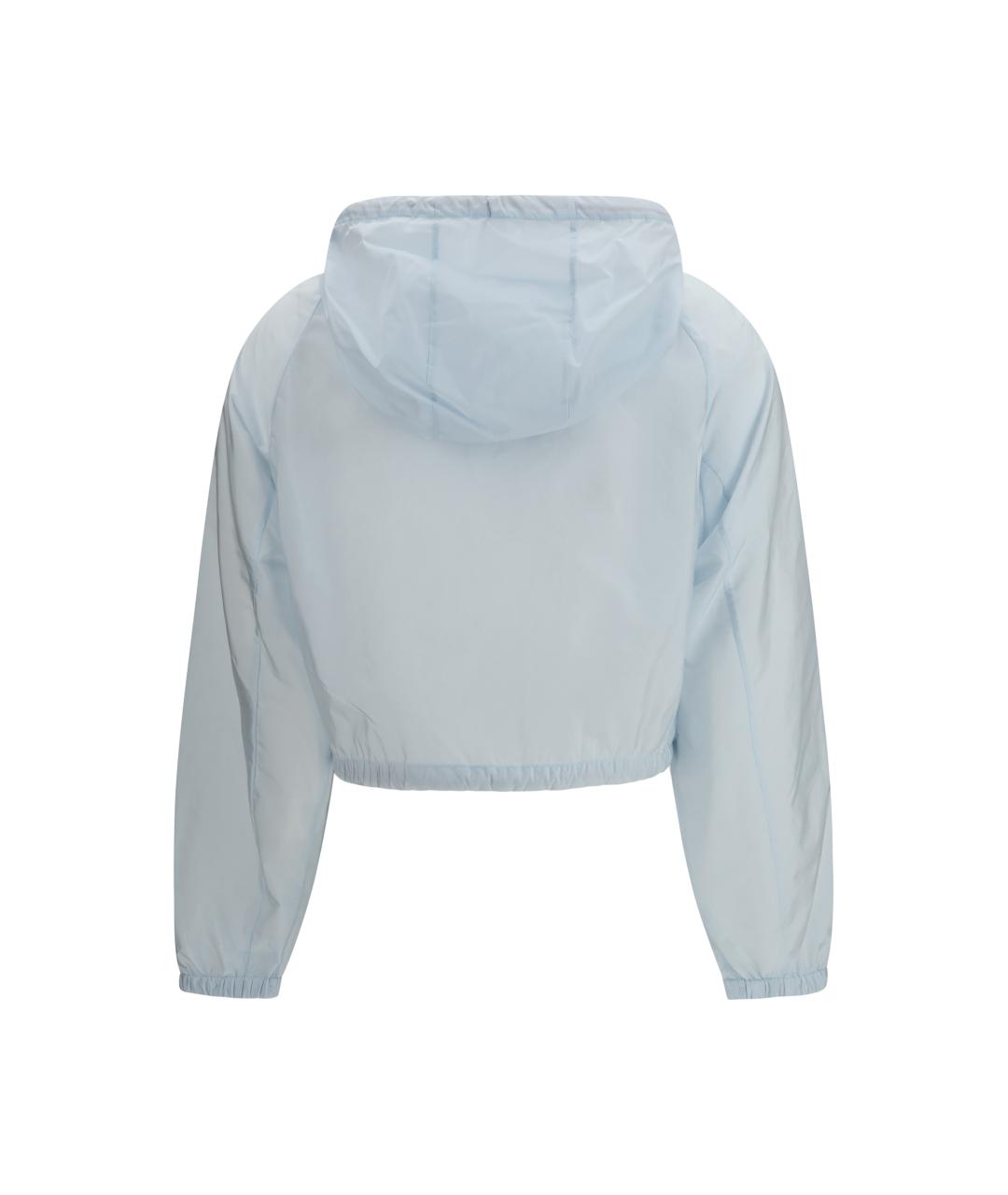 PRADA Голубая полиамидовая куртка, фото 2