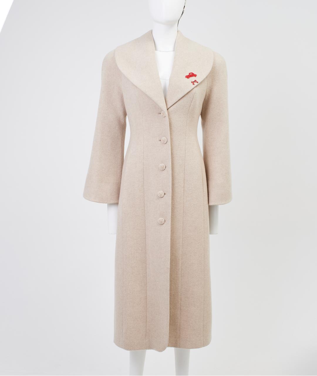 ULYANA SERGEENKO Бежевое кашемировое пальто, фото 7