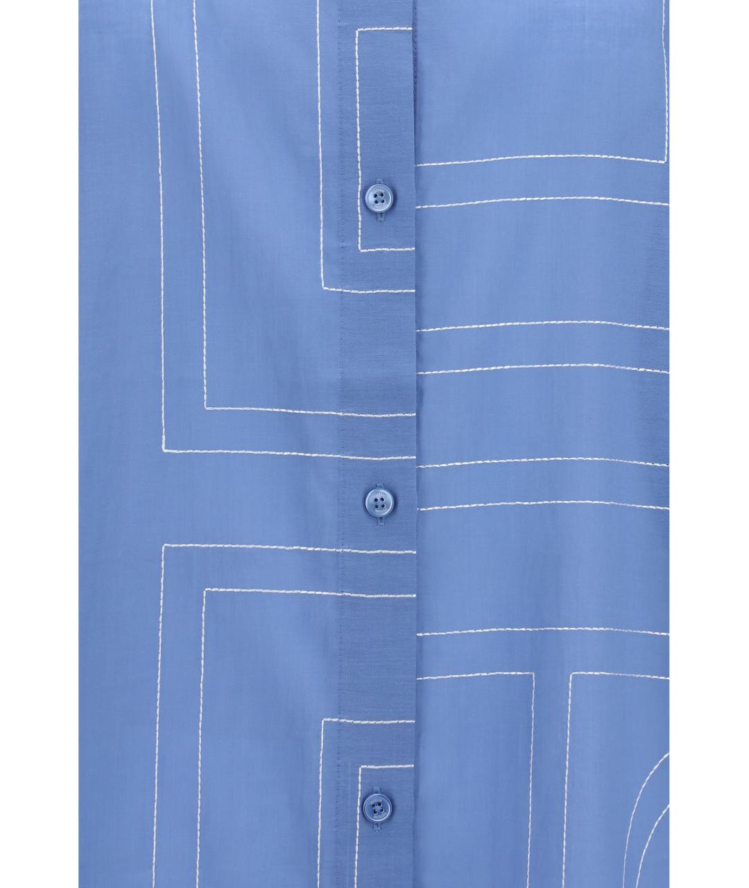 TOTEME Синяя хлопковая рубашка, фото 3