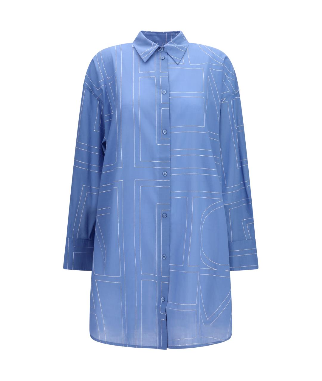 TOTEME Синяя хлопковая рубашка, фото 1