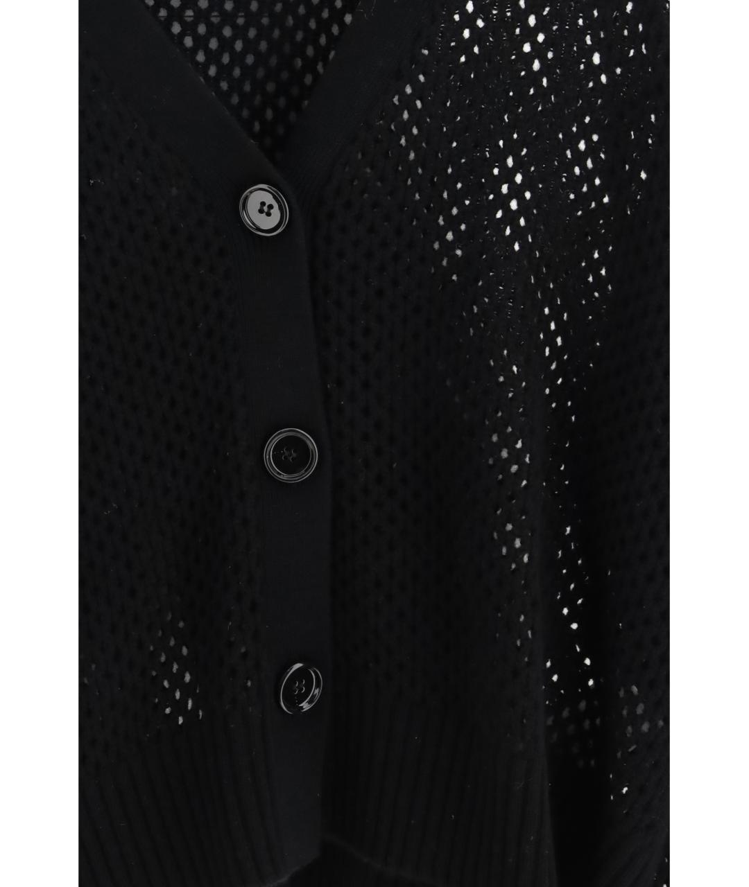ALLUDE Черный шерстяной кардиган, фото 3