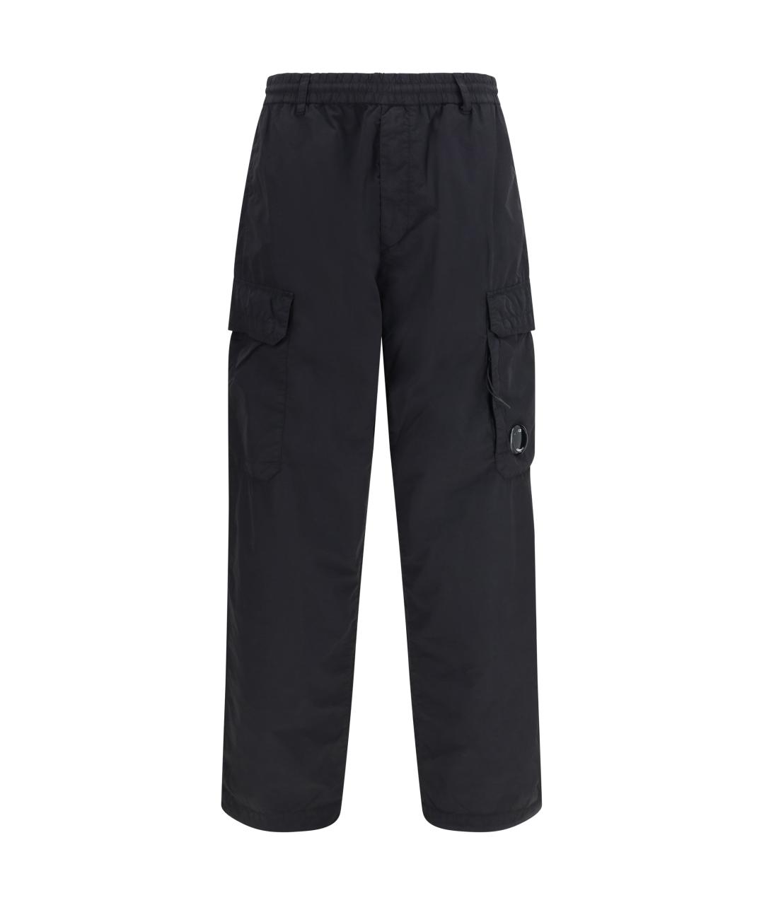 CP COMPANY Черные полиамидовые повседневные брюки, фото 1