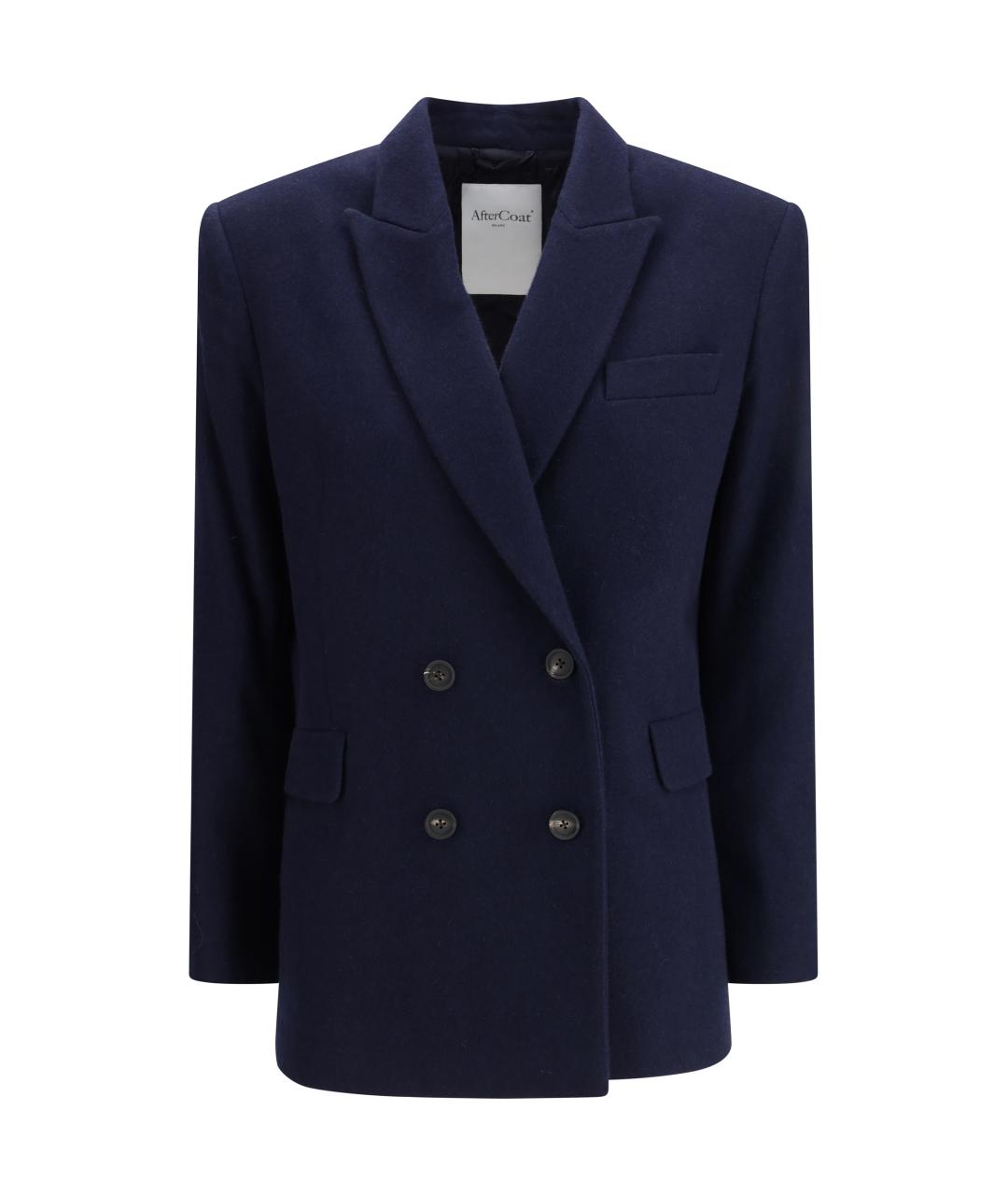 AFTERCOAT Синий кашемировый жакет/пиджак, фото 1