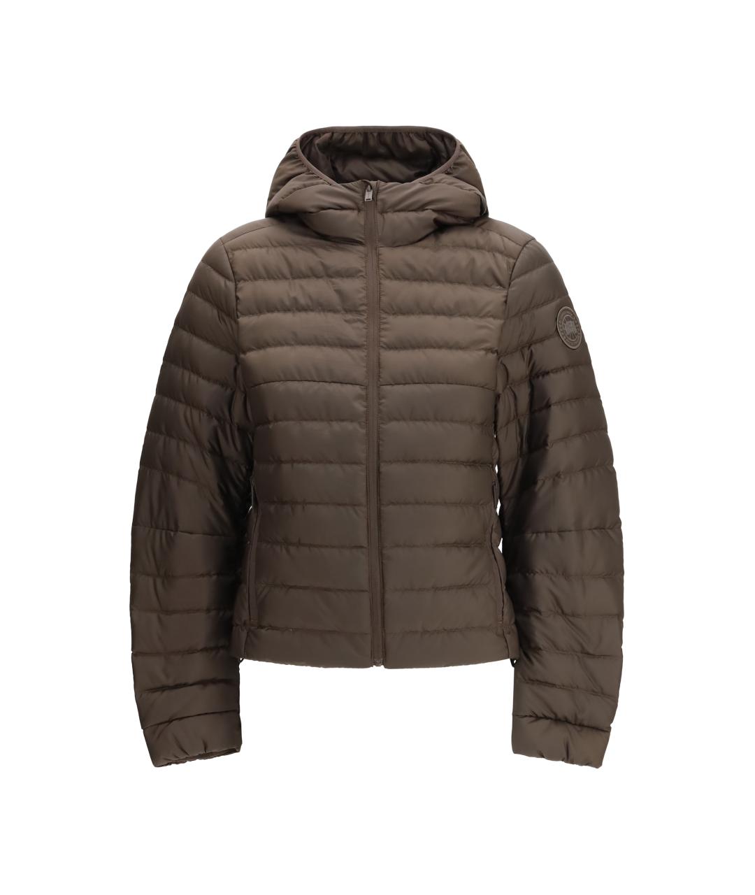 CANADA GOOSE Коричневый полиэстеровый пуховик, фото 1