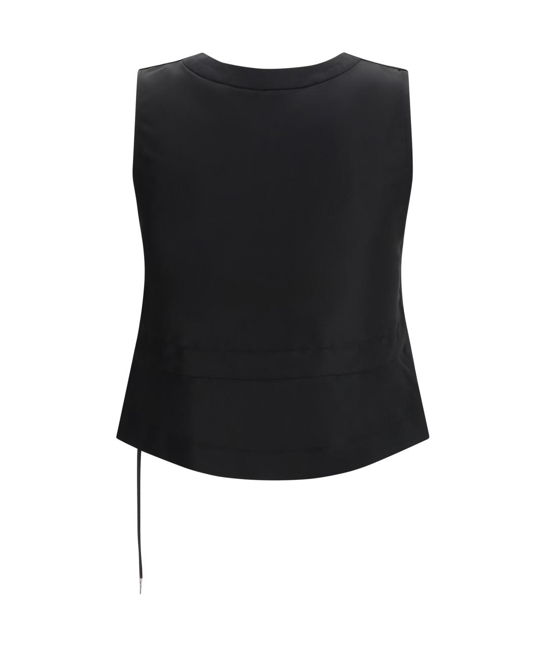 SACAI Черный полиэстеровый жилет, фото 2