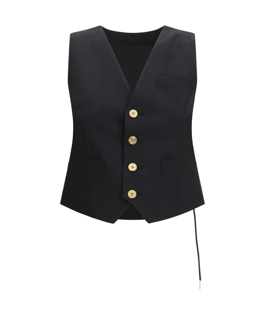 SACAI Черный полиэстеровый жилет, фото 1