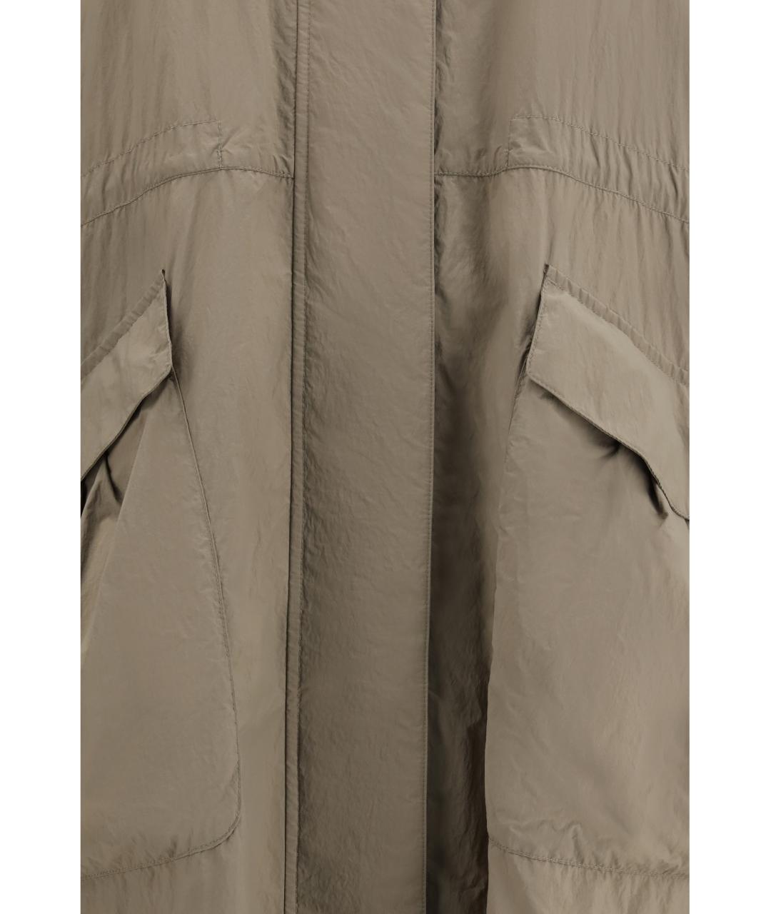 PARAJUMPERS Серый полиэстеровый тренч/плащ, фото 3