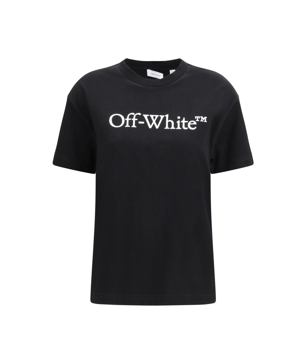 OFF-WHITE Черная хлопковая футболка, фото 4