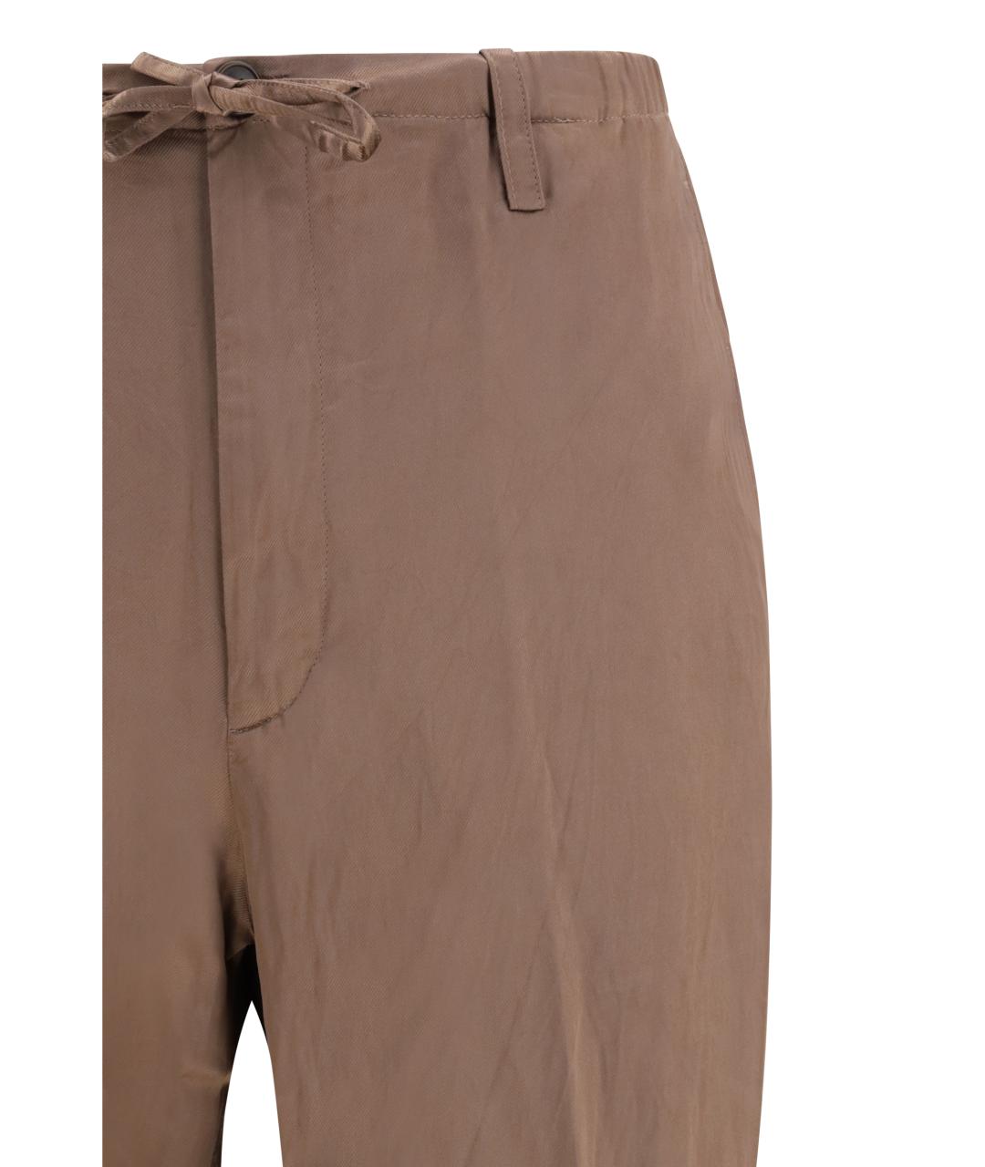 DRIES VAN NOTEN Розовые вискозные повседневные брюки, фото 3