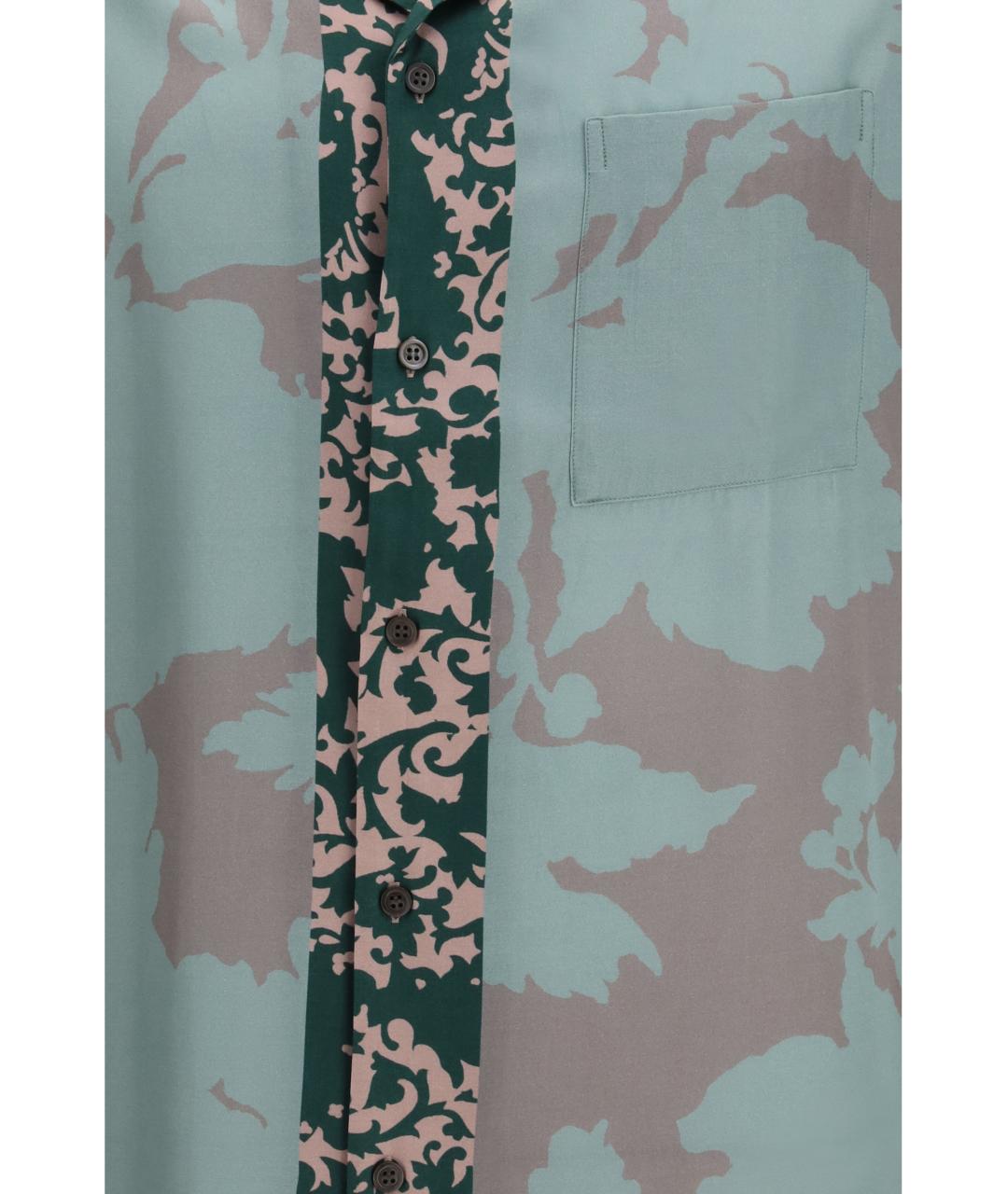 DRIES VAN NOTEN Зеленая кэжуал рубашка, фото 3