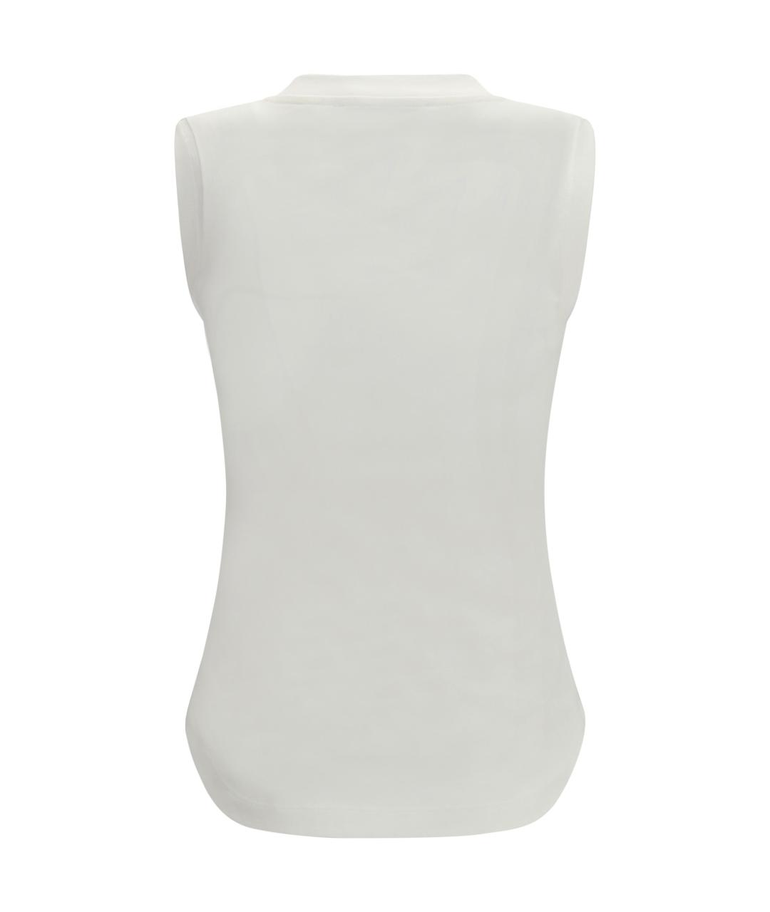 THE ATTICO Белая хлопковая майка, фото 2