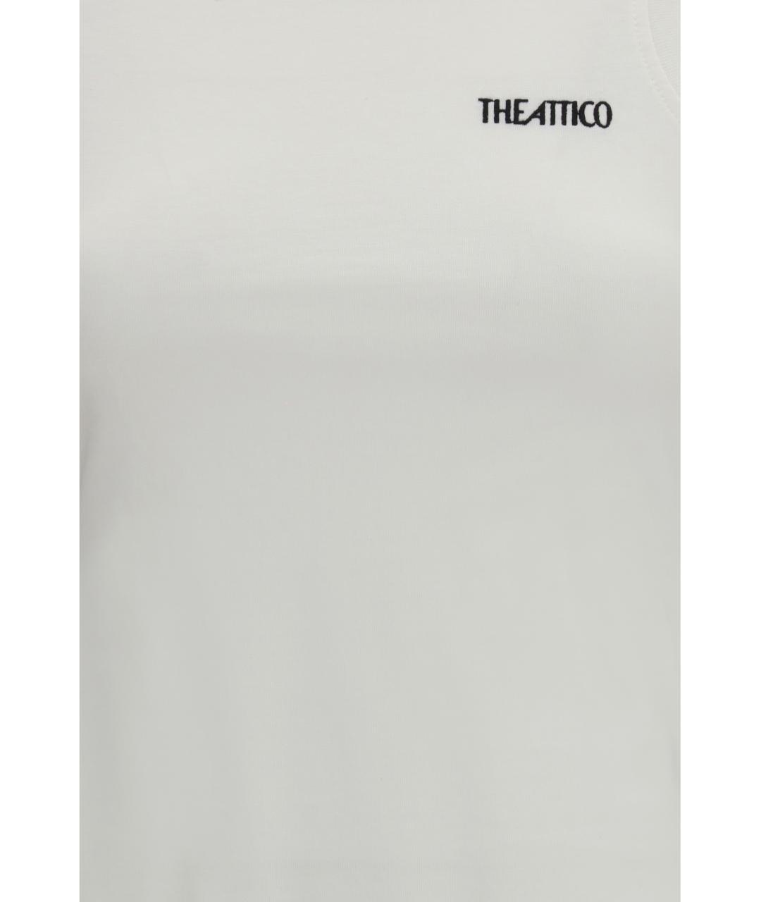 THE ATTICO Белая хлопковая майка, фото 3
