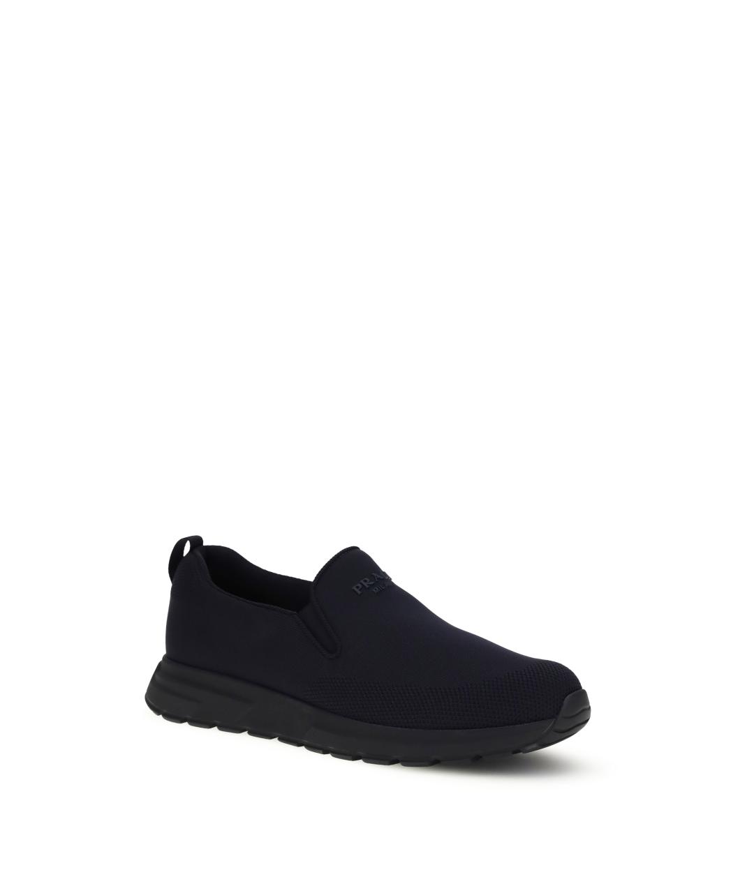 PRADA Темно-синие синтетические слипоны, фото 2