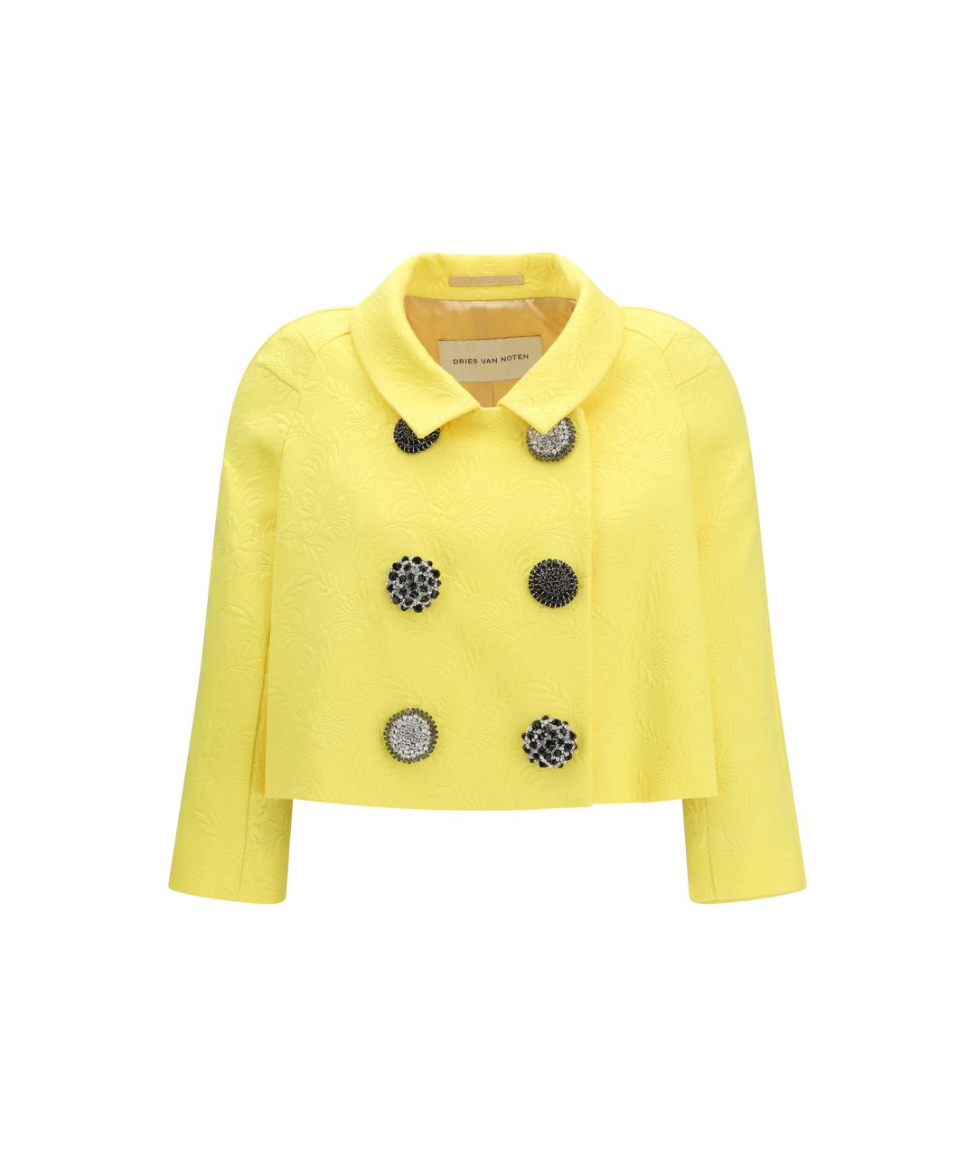 DRIES VAN NOTEN Желтый жакет/пиджак, фото 1