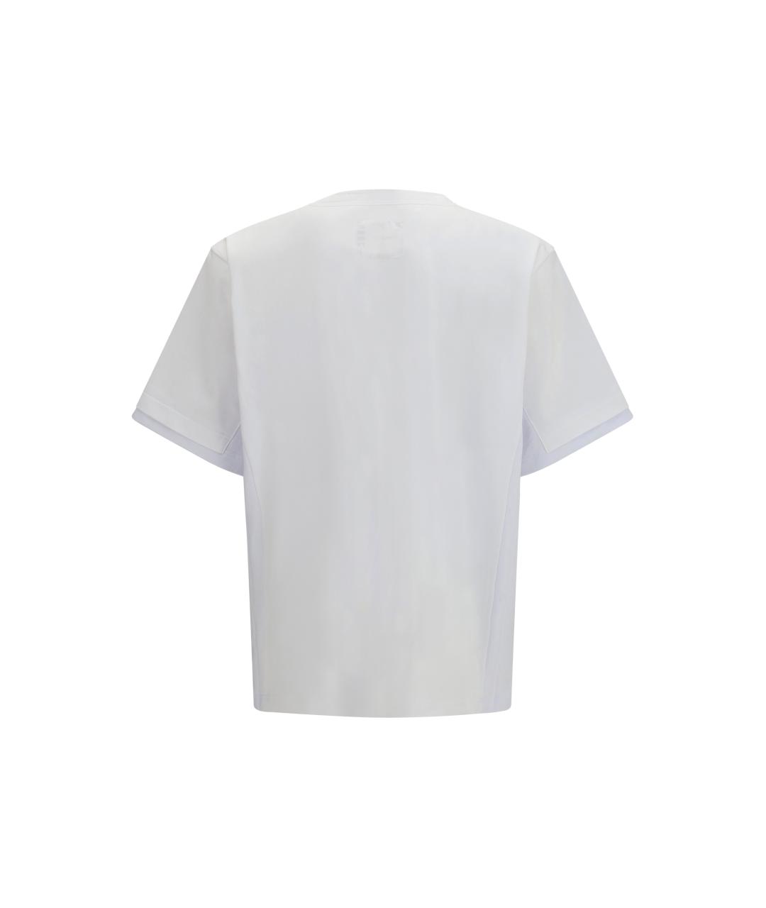 SACAI Белая хлопковая футболка, фото 2