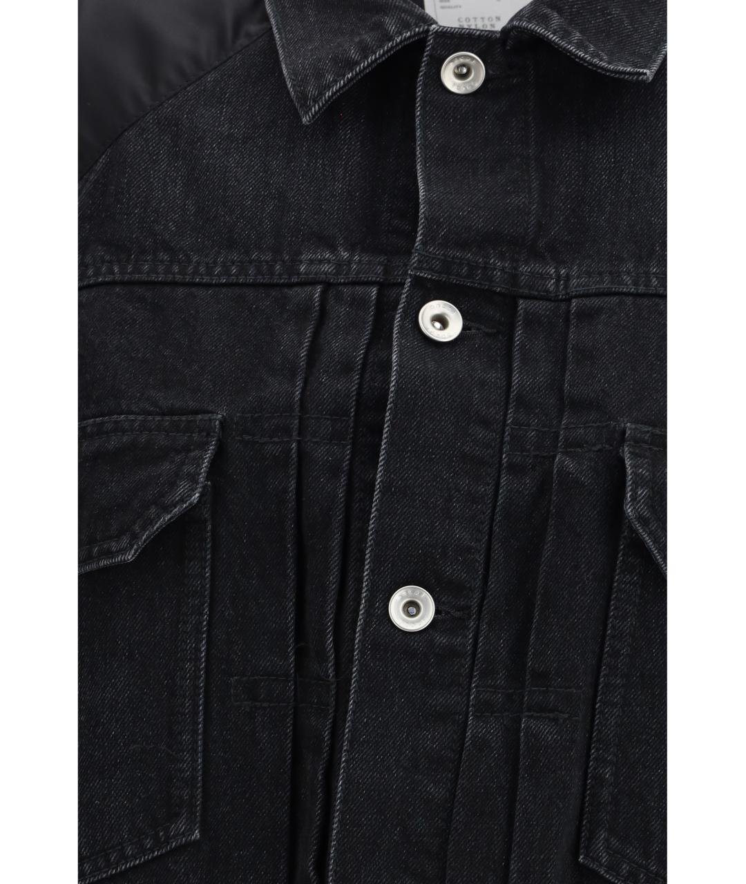 SACAI Черная хлопковая куртка, фото 3