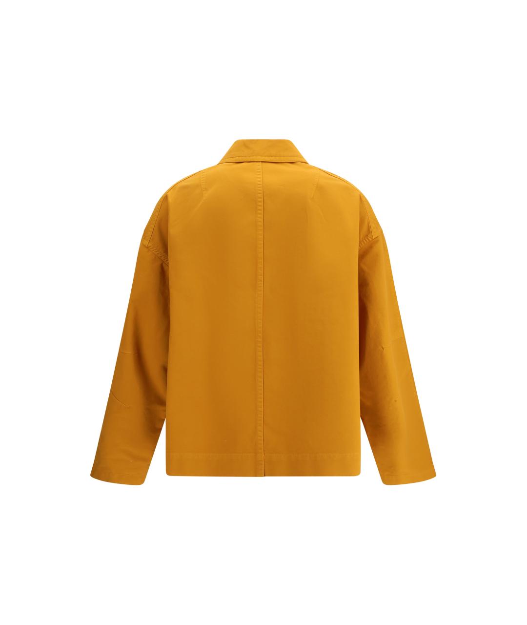 DRIES VAN NOTEN Желтая хлопковая куртка, фото 2