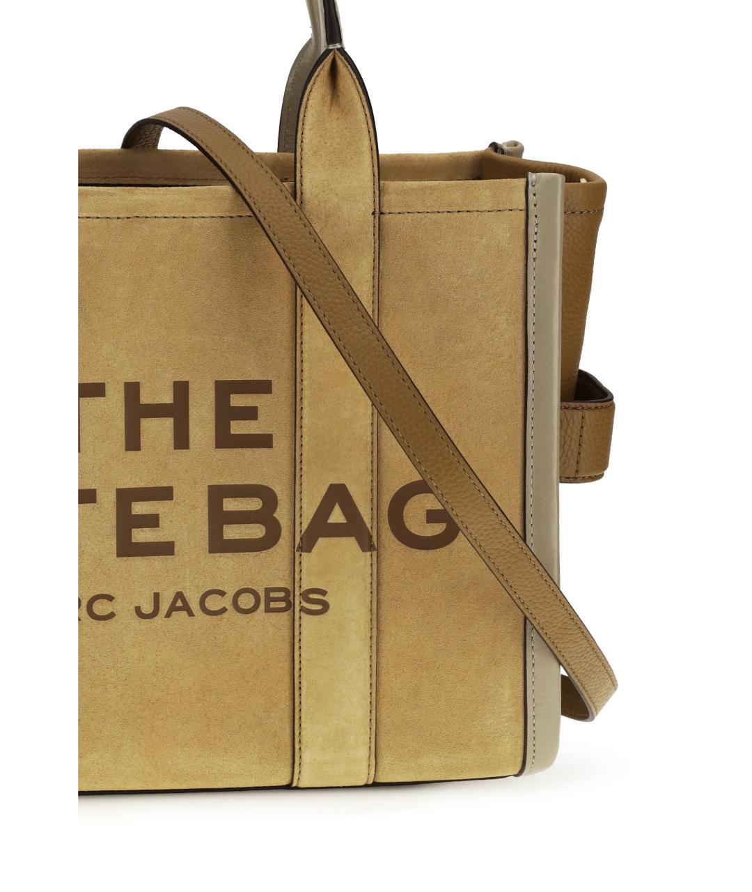 MARC JACOBS Бежевая замшевая сумка тоут, фото 4