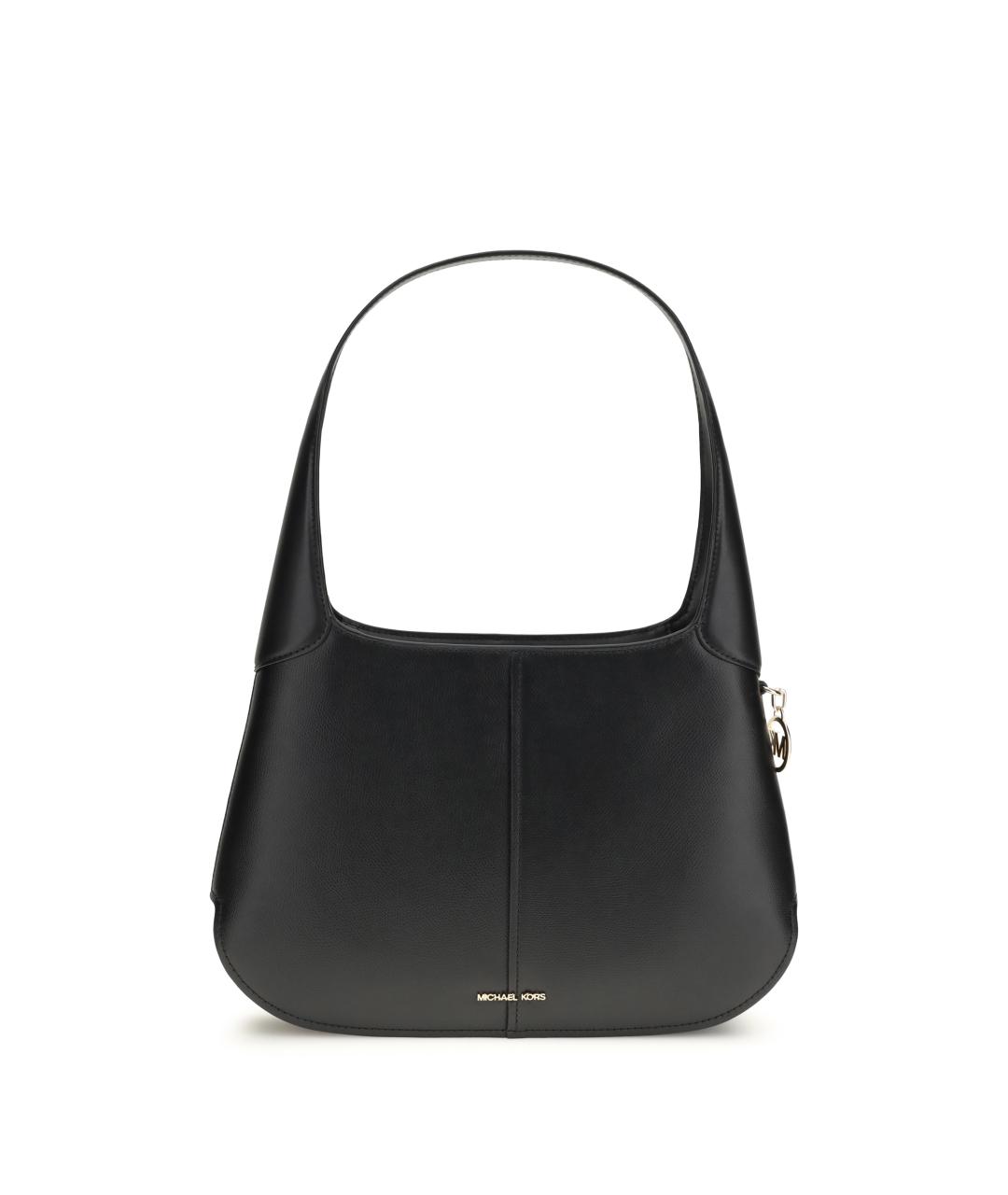 MICHAEL KORS Черная кожаная сумка с короткими ручками, фото 3