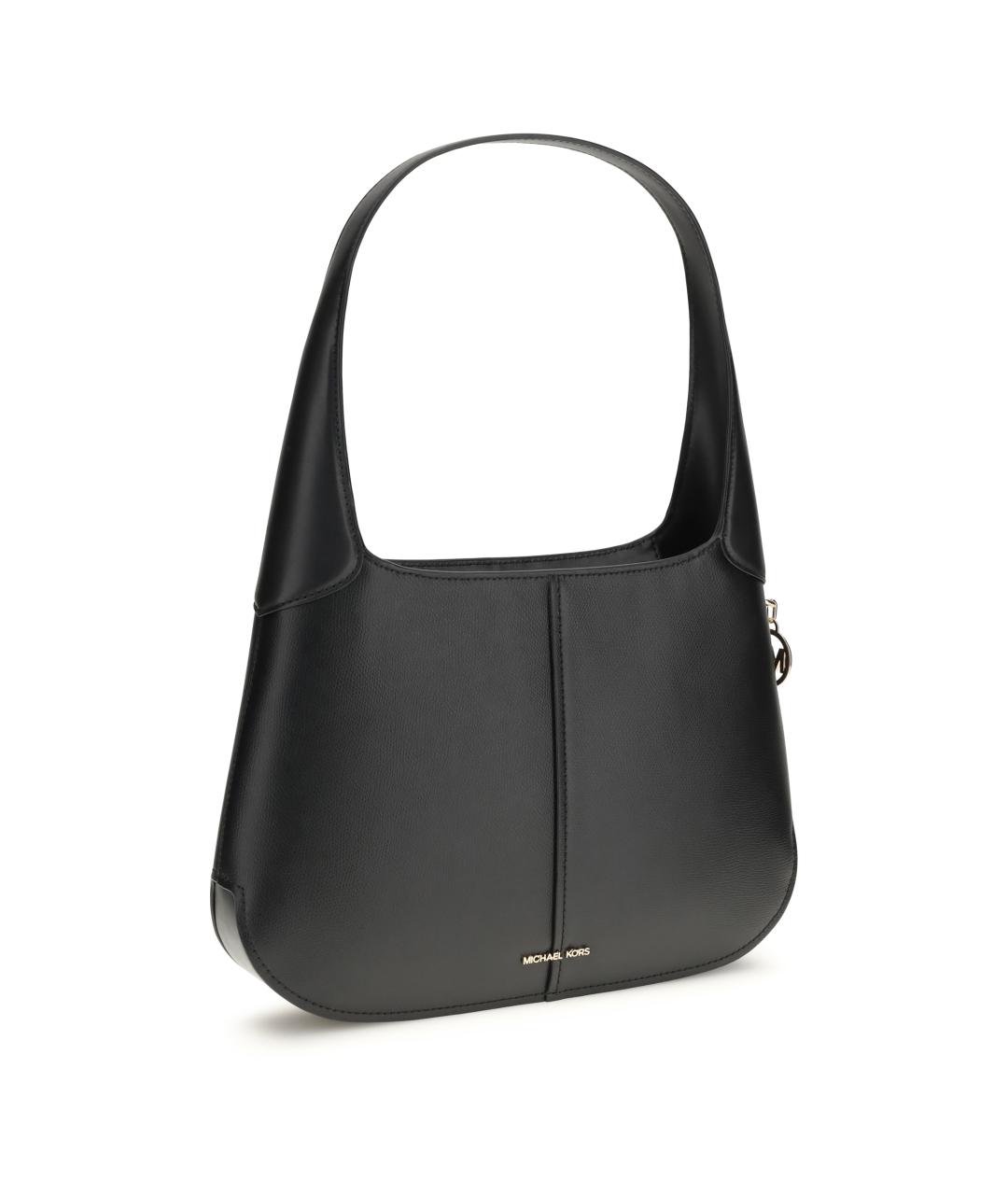 MICHAEL KORS Черная кожаная сумка с короткими ручками, фото 1