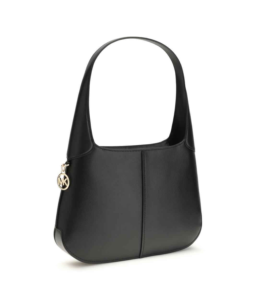 MICHAEL KORS Черная кожаная сумка с короткими ручками, фото 2