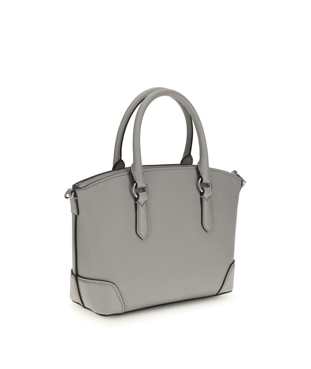 MICHAEL KORS Серая кожаная сумка тоут, фото 3