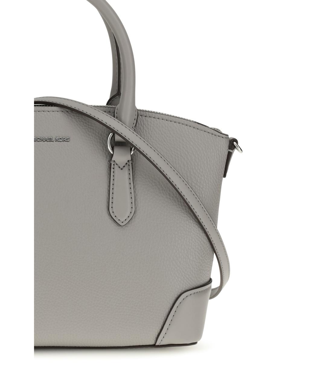 MICHAEL KORS Серая кожаная сумка тоут, фото 4
