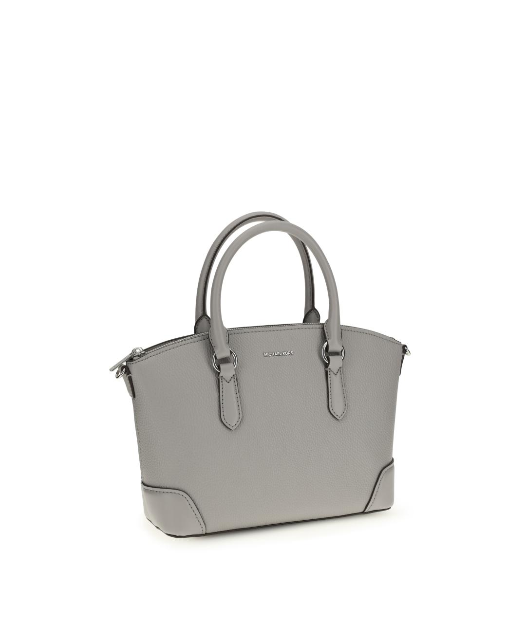 MICHAEL KORS Серая кожаная сумка тоут, фото 2