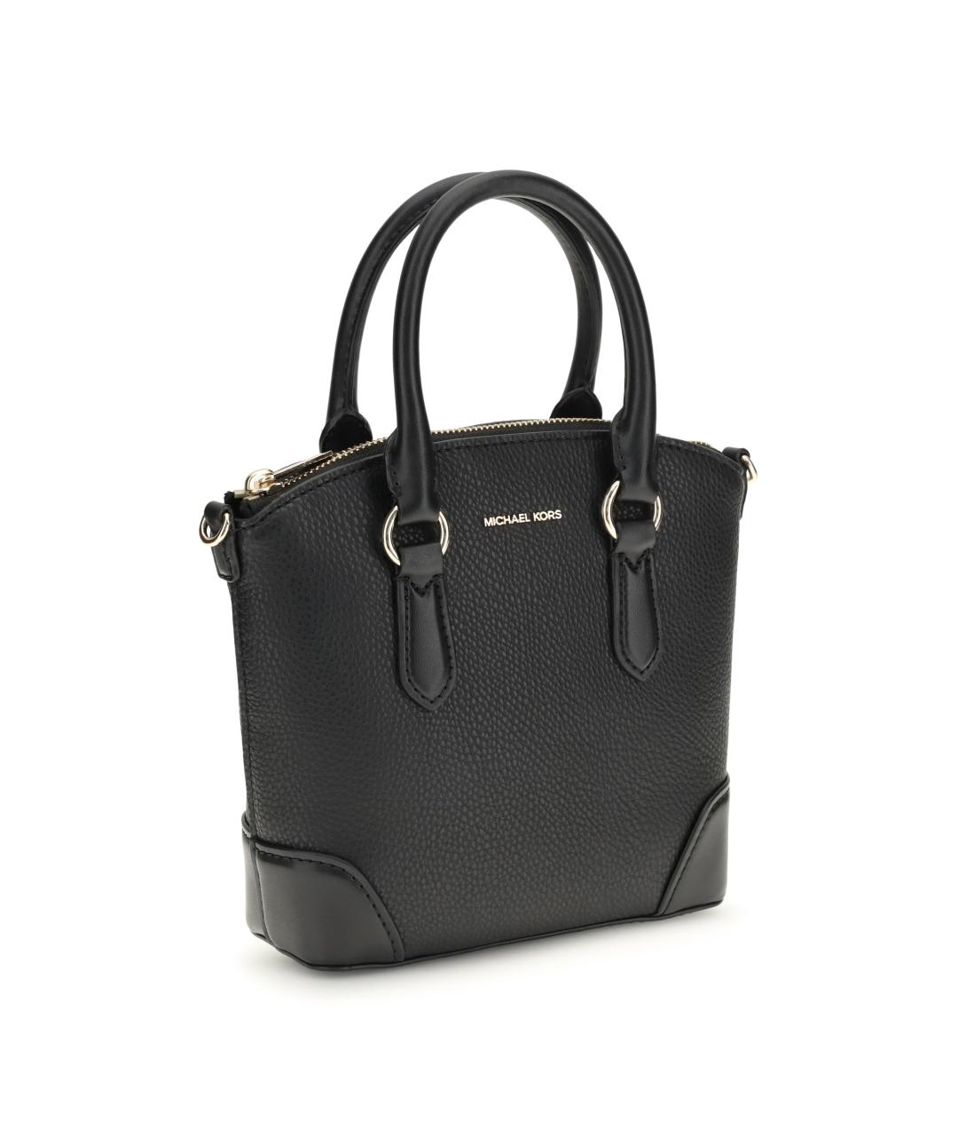 MICHAEL KORS Черная кожаная сумка тоут, фото 2