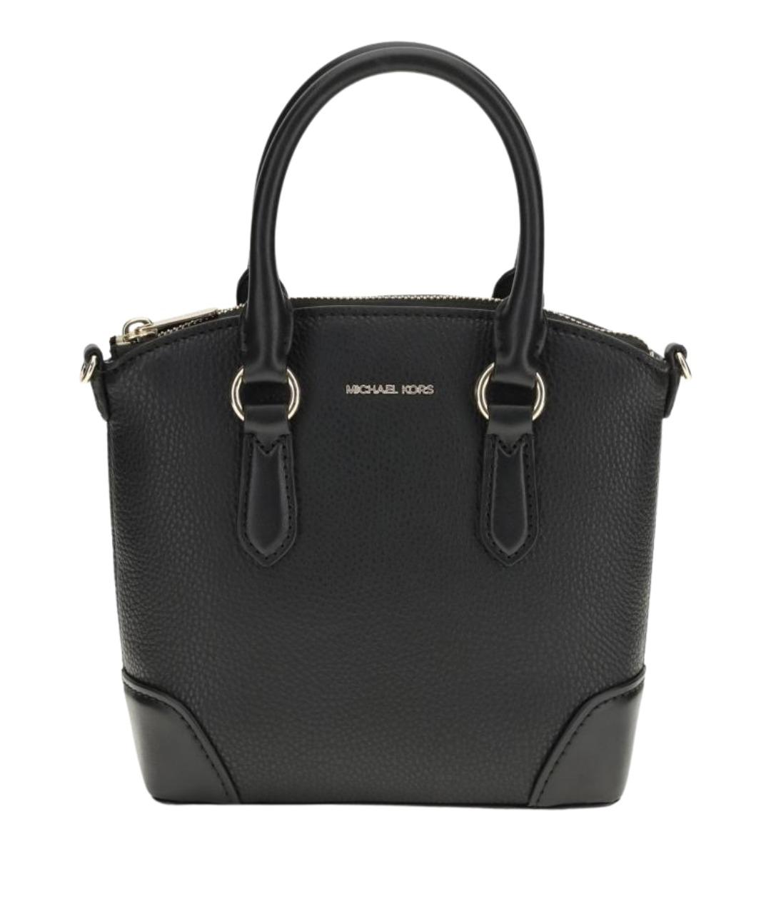 MICHAEL KORS Черная кожаная сумка тоут, фото 1