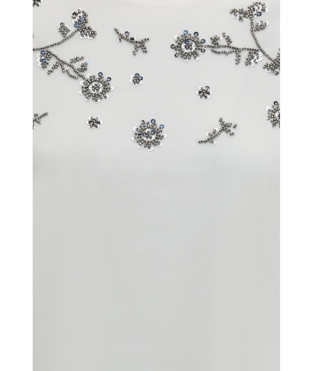 WEEKEND MAX MARA Белая хлопковая футболка, фото 3