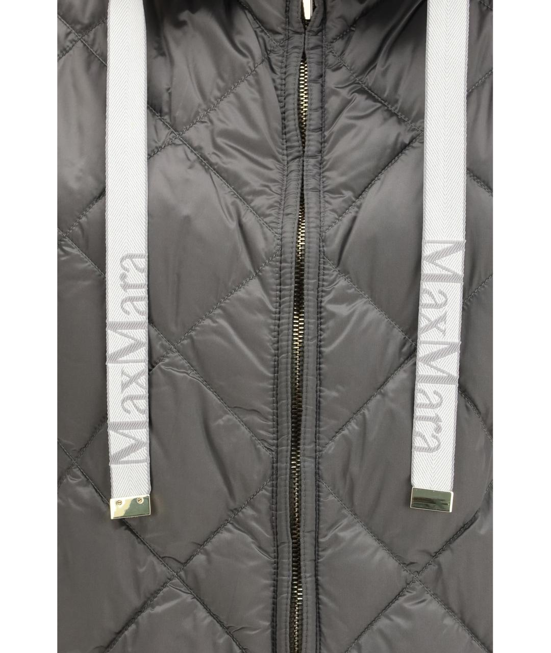 MAX MARA Серый полиамидовый жилет, фото 3