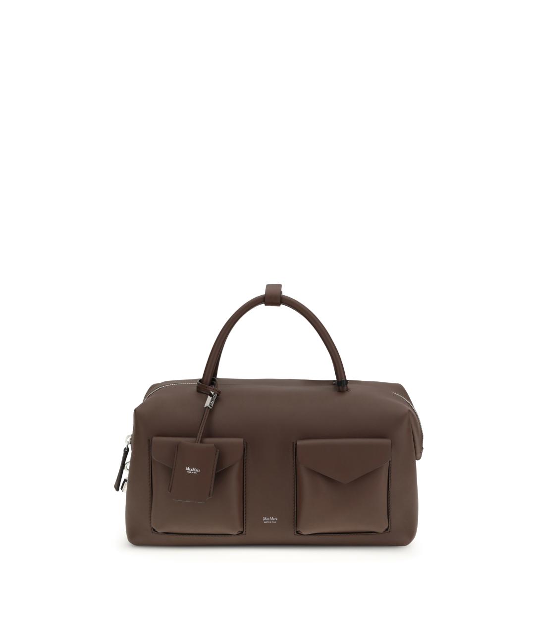 MAX MARA Коричневая кожаная сумка тоут, фото 1