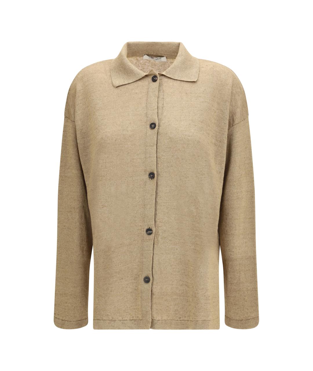 'S MAX MARA Бежевый шерстяной кардиган, фото 1