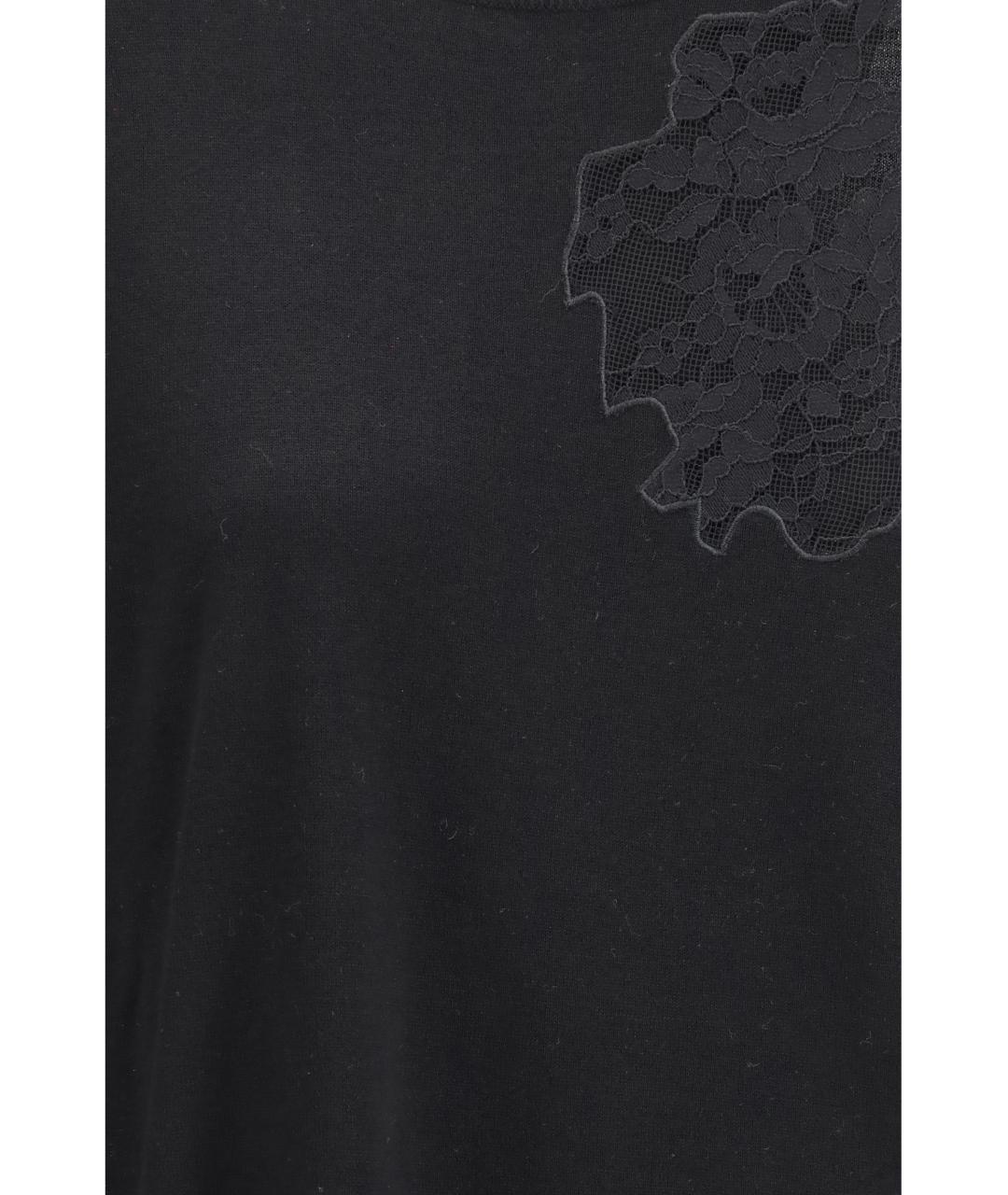 MAX MARA STUDIO Черный шелковый джемпер / свитер, фото 3