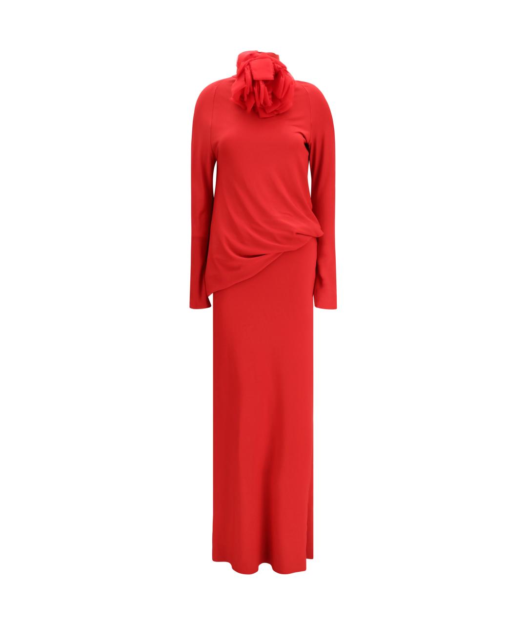MAGDA BUTRYM Красное вискозное вечернее платье, фото 1