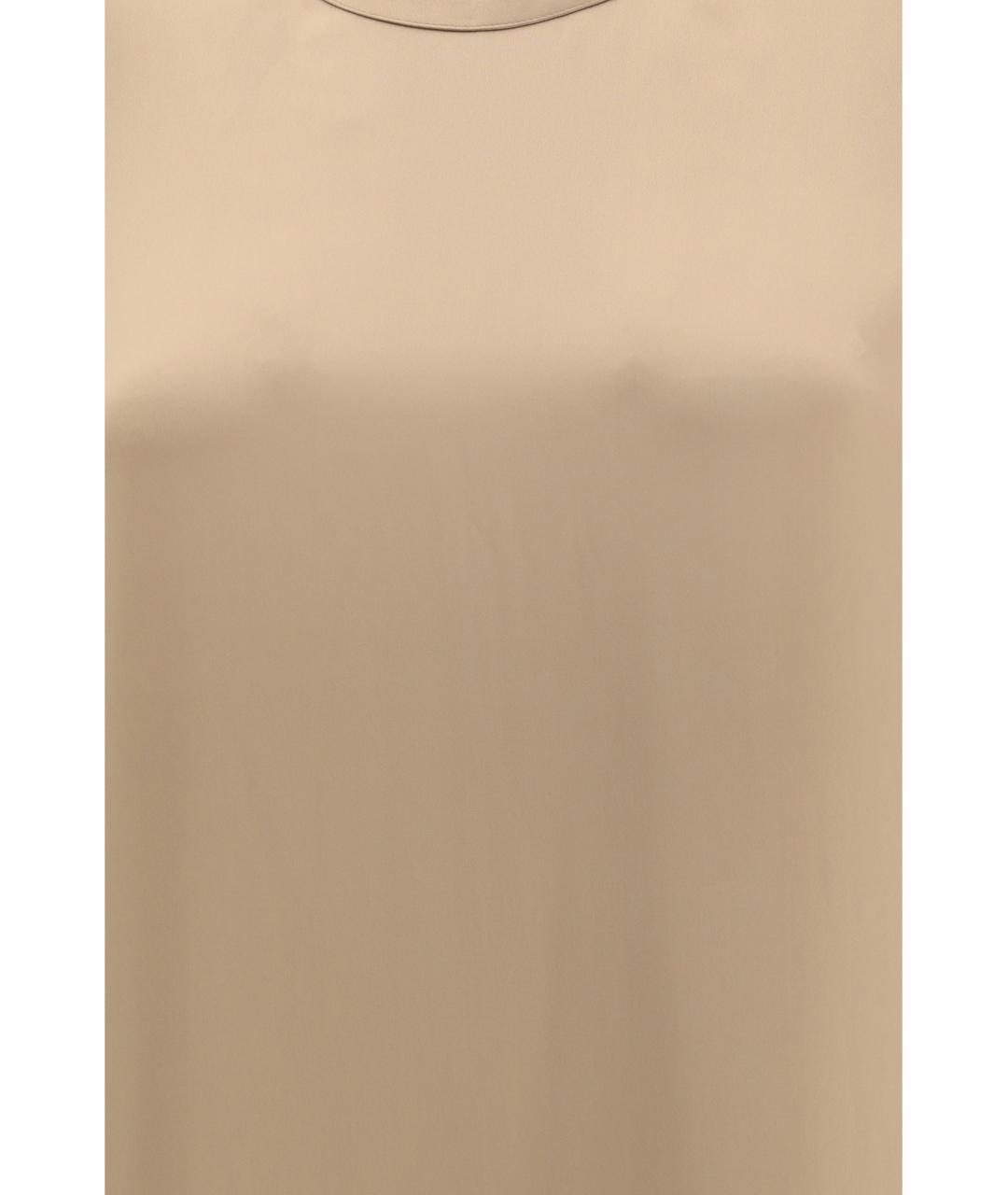 TOTEME Бежевое вискозное повседневное платье, фото 3