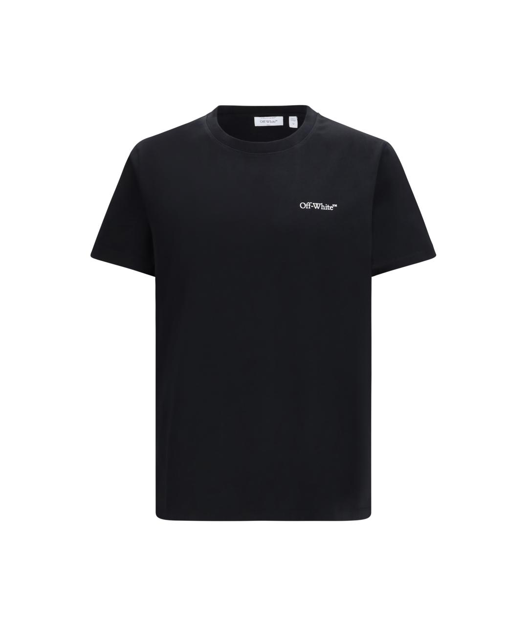 OFF-WHITE Черная хлопковая футболка, фото 4