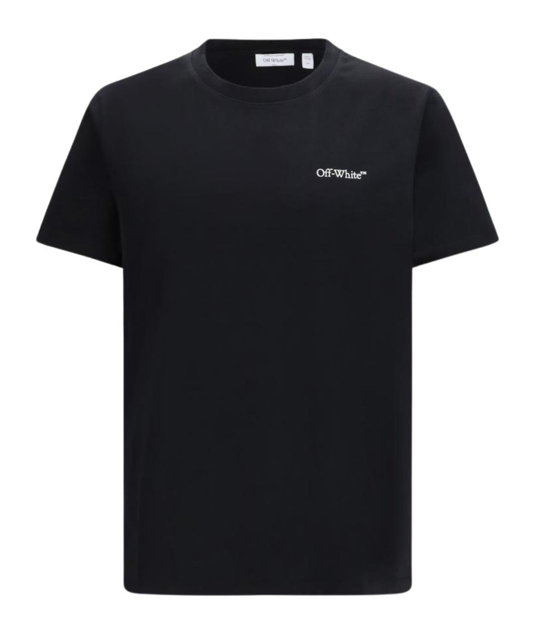 OFF-WHITE Черная хлопковая футболка, фото 1