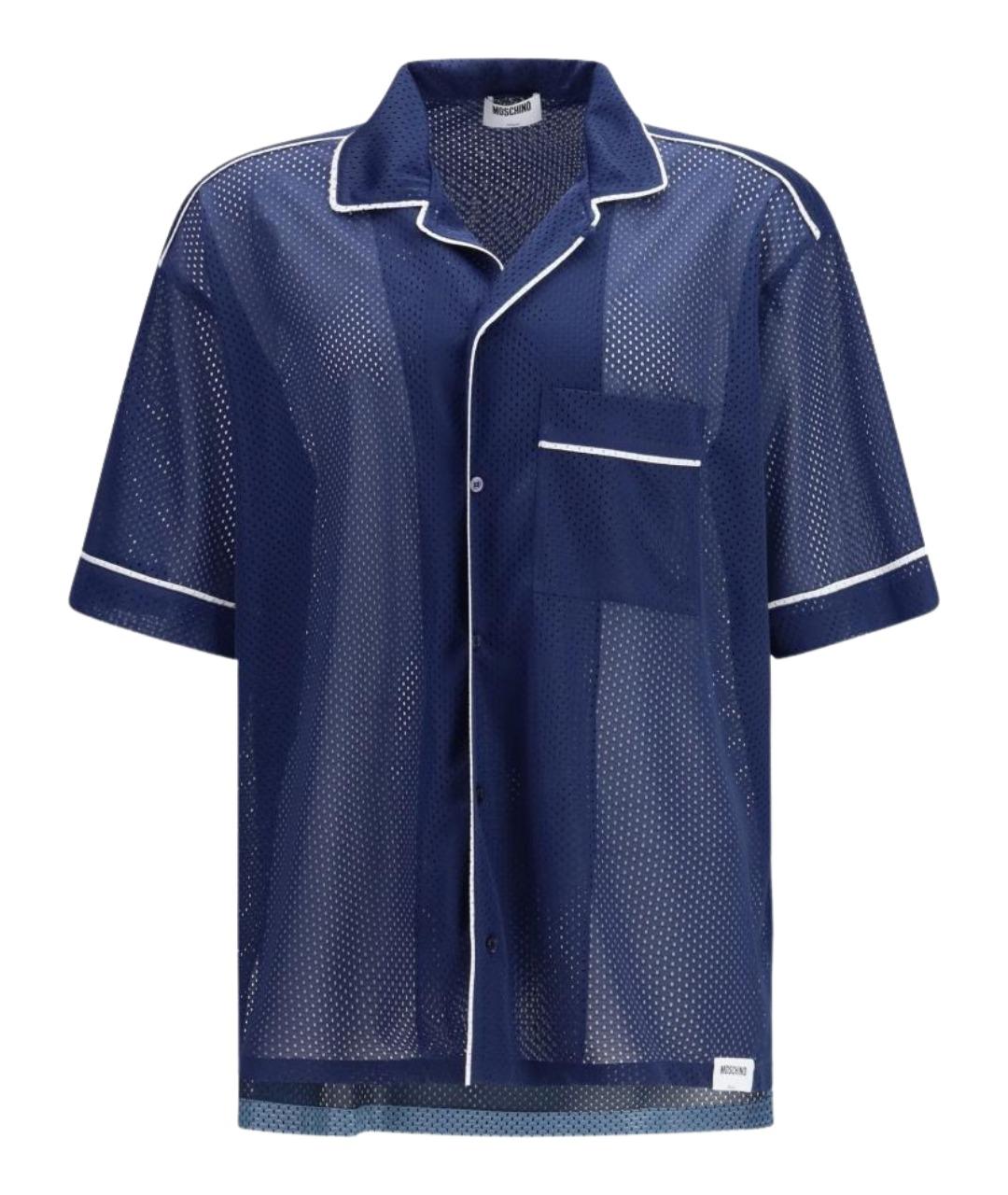 MOSCHINO Синяя кэжуал рубашка, фото 1