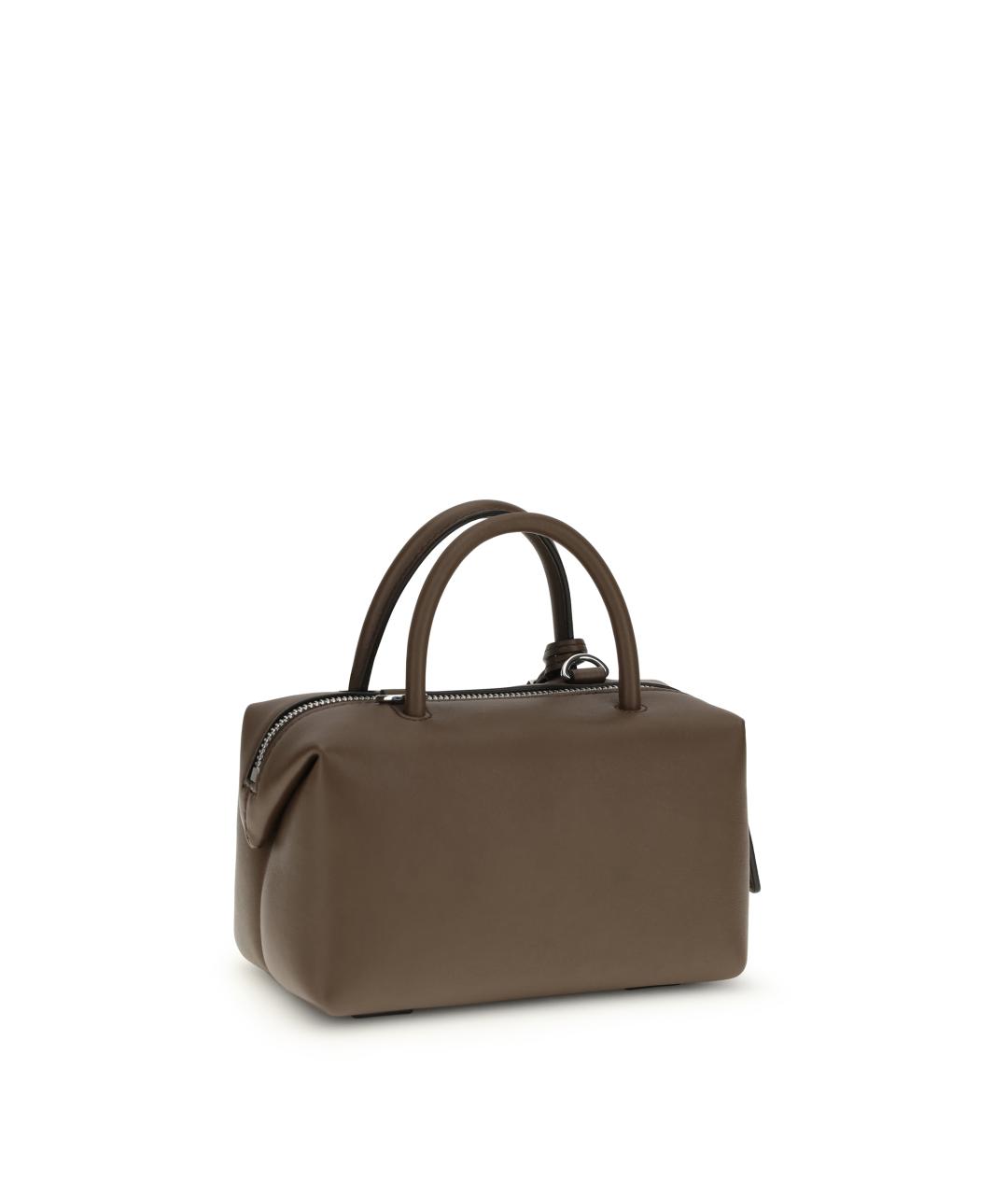 MAX MARA Коричневая кожаная сумка тоут, фото 3