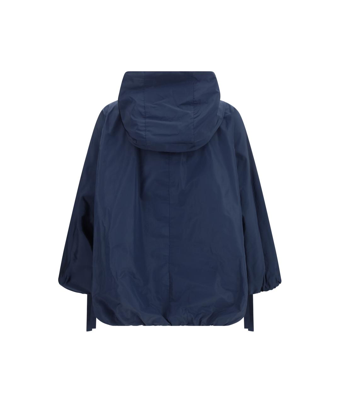 'S MAX MARA Темно-синий полиэстеровый тренч/плащ, фото 2